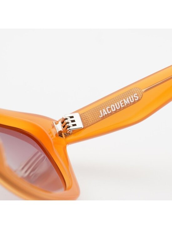 Jacquemus PINA JAC/58 C3 Sunglasses Orange Cat Eye Frame, Violet Lenses main image 9